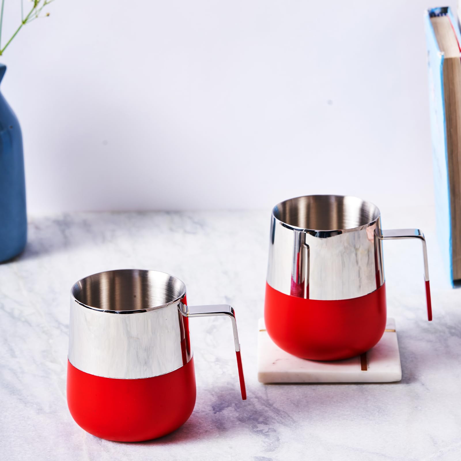 Buy ARTTDINOX Stainless Steel Mug Set of 2, 300ML | Double-Walled