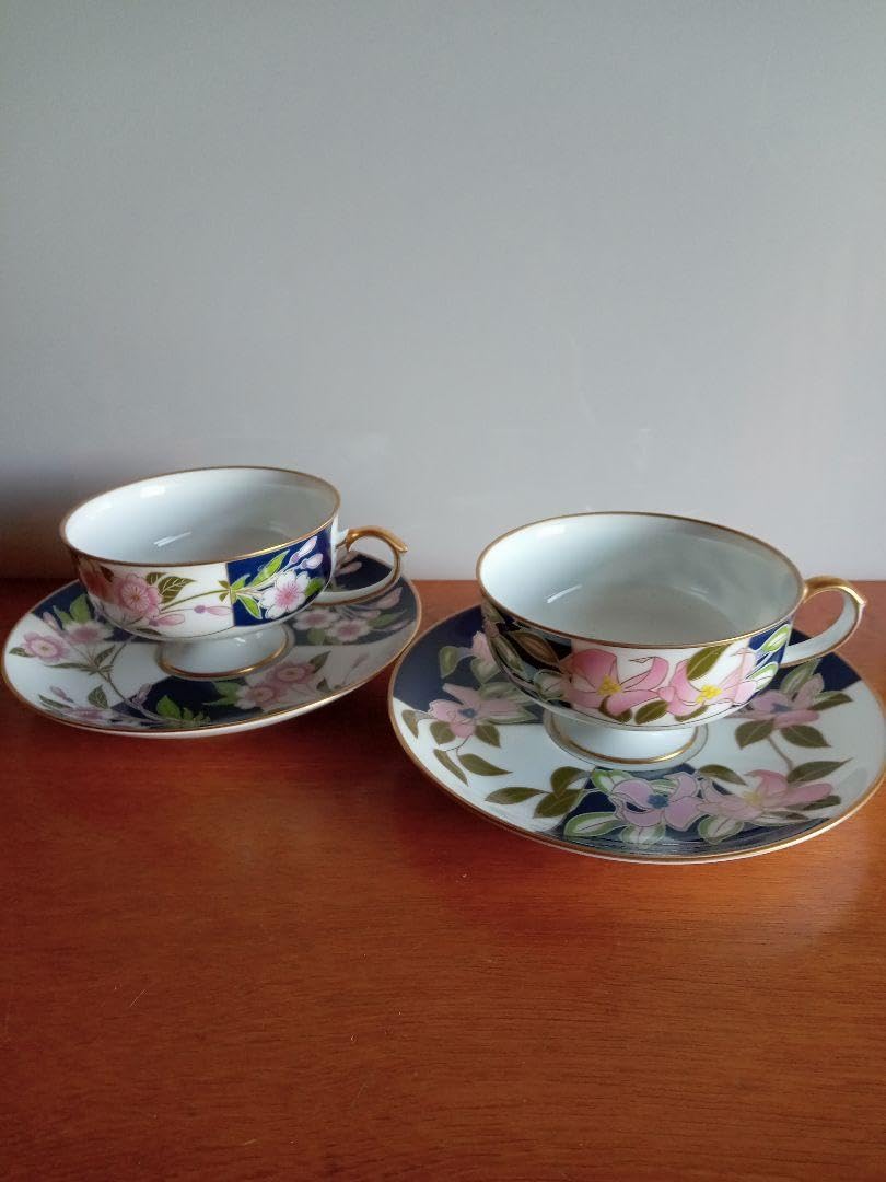 限定品】香蘭社皇居の花シリーズカップ&ソーサー12ヶ月フルセット