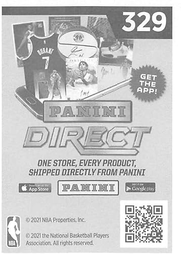 Miniatura 2 de 2020-21 Panini Stickers #329 Andrew Wiggins FOIL/Star Player Official NBA Basketball Album Sticker Measuring 2.75 inch tall X 2 inches wide in Raw