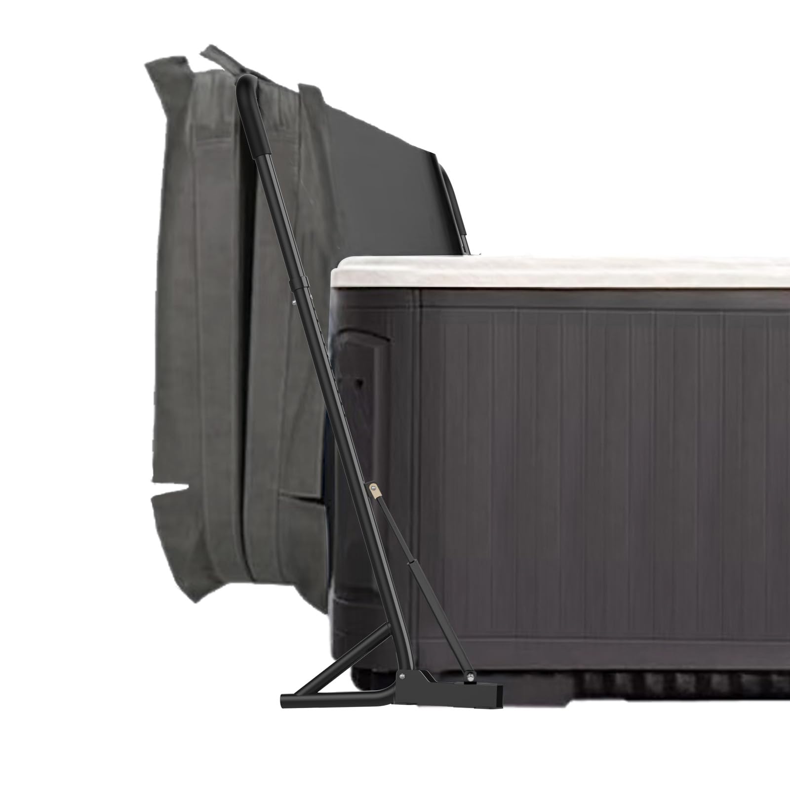 Photo 1 of TOCRETOARE Hot Tub Cover Lifter, Spa Cover Lift Bar with Hydraulic Rods, Hot Tub Cover Lift Removal System Height 31-41 Inch Adjustable, Fit for Most Spa Hot Tubs