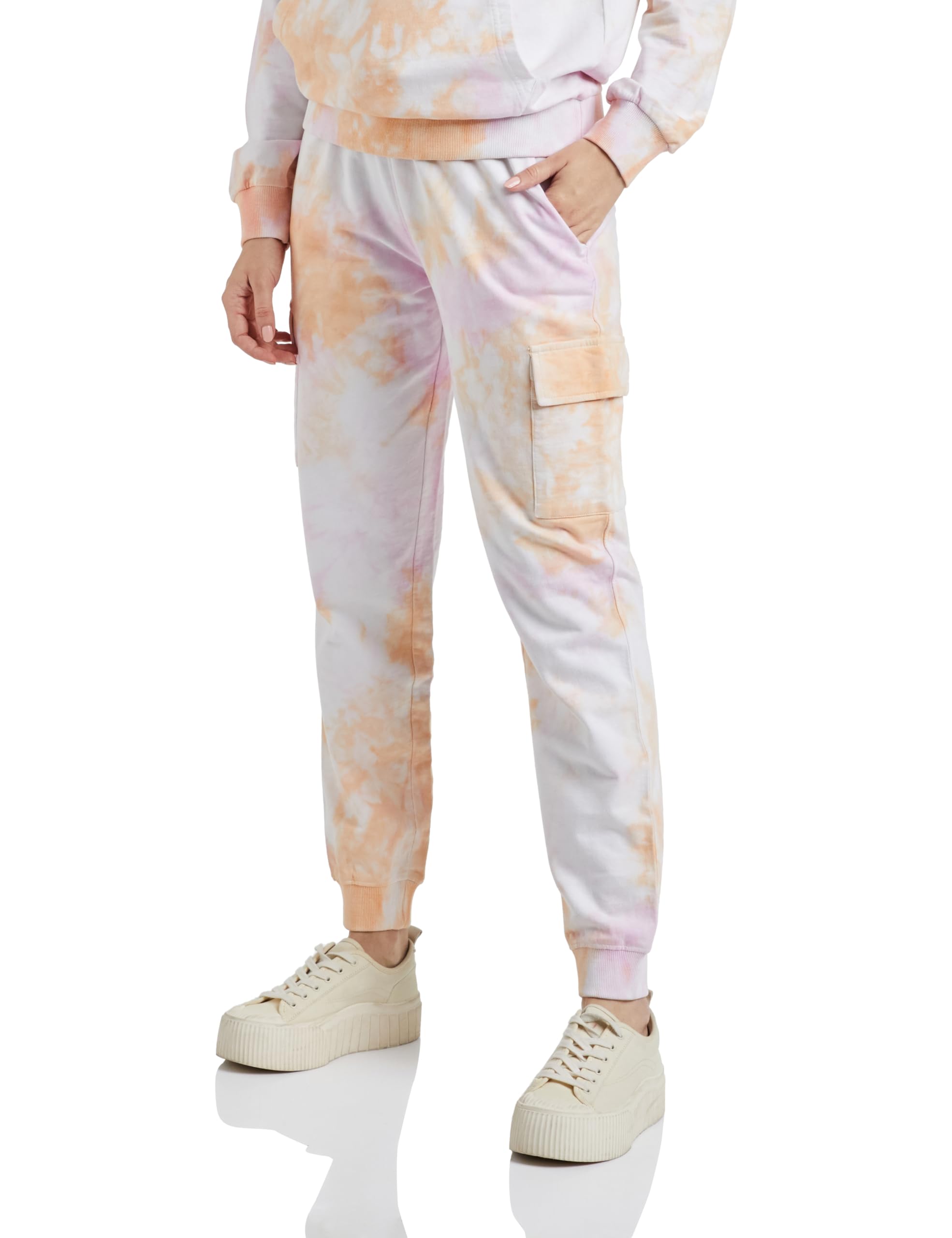 Amazon Brand - INKASTWomen's Cotton Ankle Length Tie-Dye Regular Fit Jogger