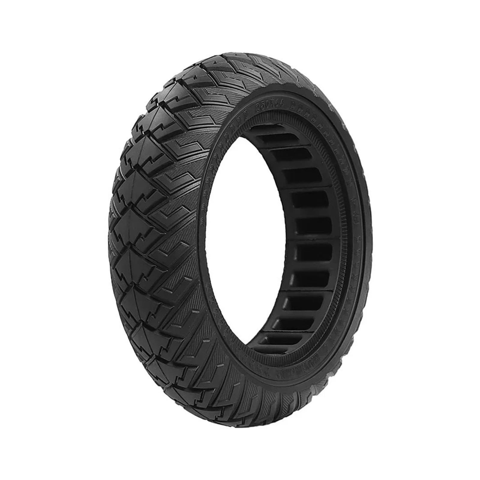 Neumático sólido for patinete eléctrico, compatible con Xiaomi, Mi4 Ultra, NAVEE, S65C, sin cámara, 10 pulgadas, 250 x 64, todoterreno rueda de scooter de goma maciza(Black)