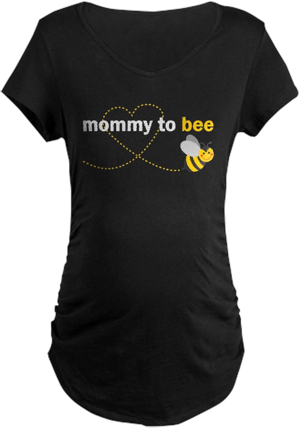 CafePress Mommy to Bee Maternity T Shirt Women's Maternity Ruched Side T-Shirt