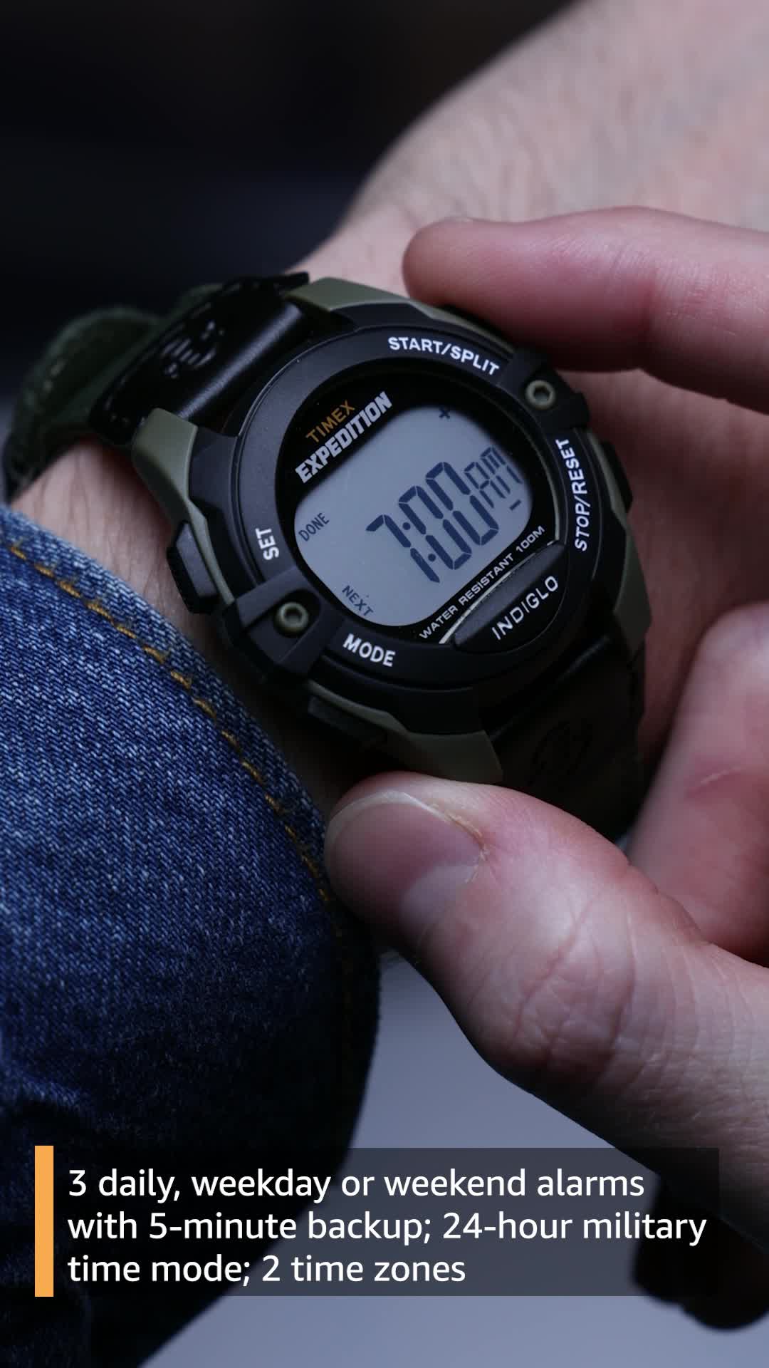 Timex Men's Expedition Full-Size Digital CAT Green/Black Mixed
