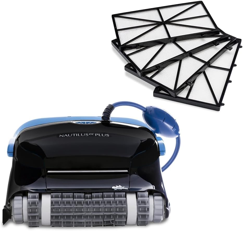 Nautilus CC Plus Wi-Fi Robotic Pool Vacuum Cleaner Includes Ultra-Fine Filters for an Ultimate Clean, Ideal for In-Ground Pools up to 50 FT in Length