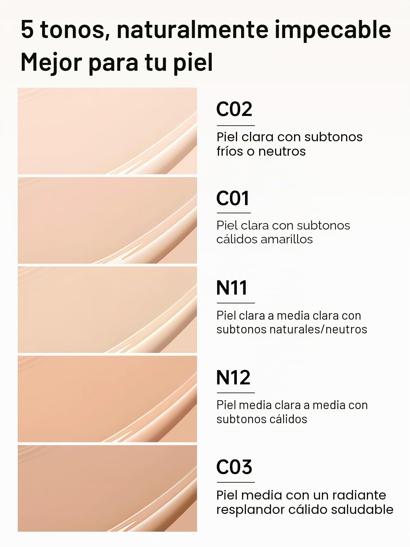CATKIN Base De Maquillaje Cushion, Fórmula Ligera y Duradera, Antiedad, Efecto Natural, Extractos De Hierbas 7 En 1, Acabado Satinado Transparente, Recargas Incluidas, 13g*2