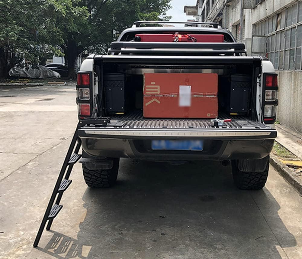 FTAPACCE Pickup Truck Tailgate Ladder Foot Step Ladder Fits for Tundra XK50 2007-2022