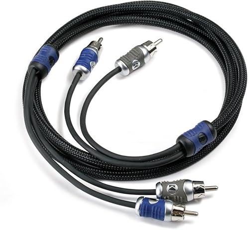 Kicker QI24 - Cable de interconexión de audio RCA de 2 canales y 2 canales
