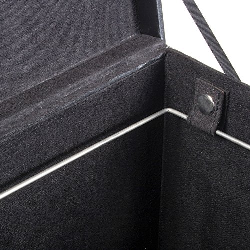 G.U.S. Decorative Office File and Portable Storage Box For Hanging Folders Letter Or Legal, Black - Thumbnail 6
