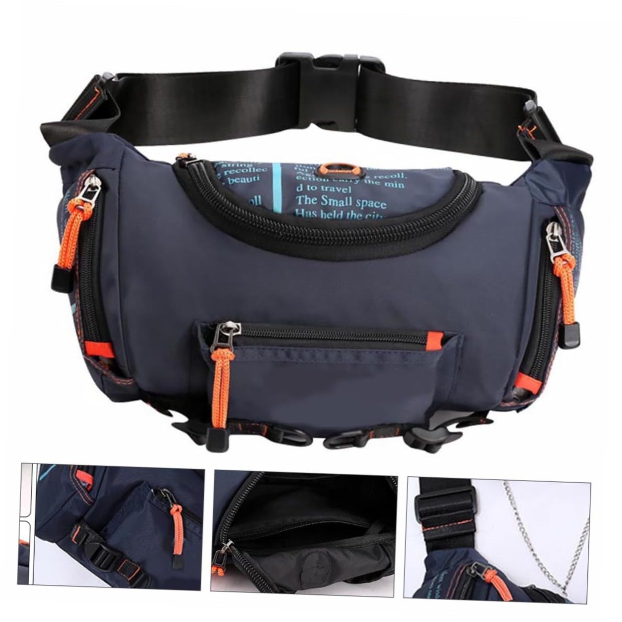 BESPORTBLE 1pezzi Marsupio Da Esterno Regolabile Cintura Marsupio Multifunzionale Resistente Per Sport Viaggi e Uso Quotidiano Capiente e Leggero