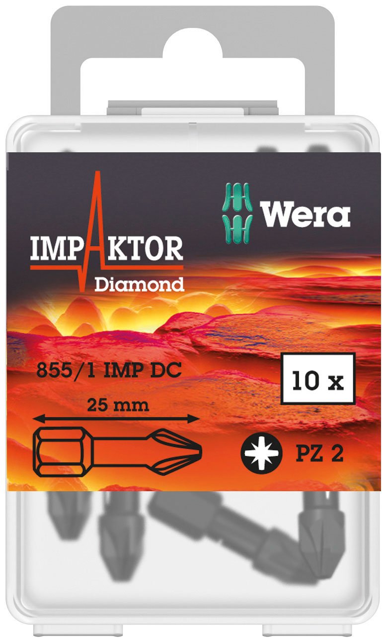 Wera "05057621001"WER057621 Bits and Holders, Black, 1/4 x 35 mm - Image 3