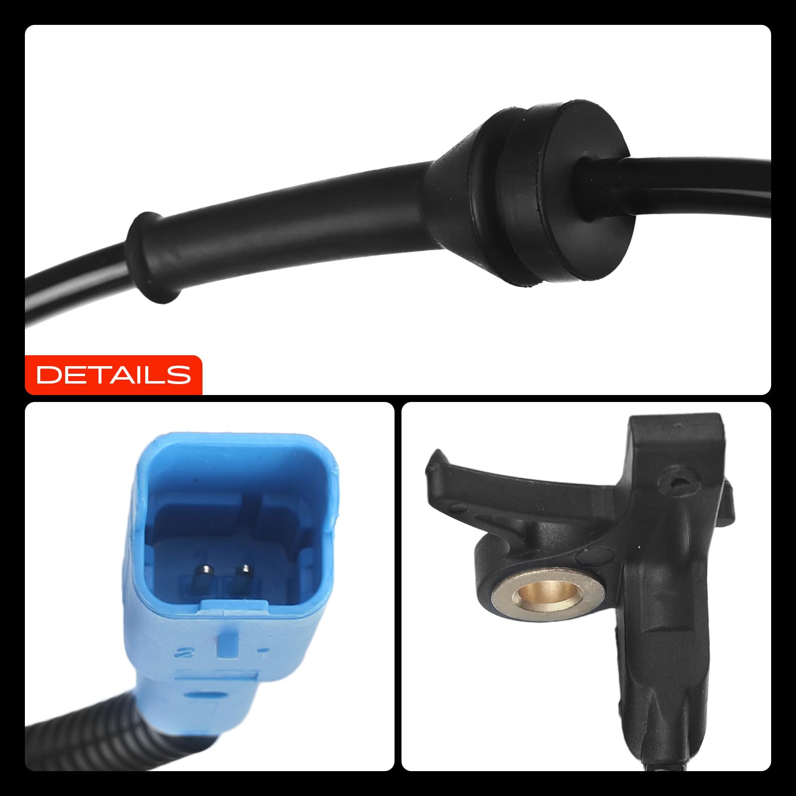 Frankberg Sensore Velocità Ruota ABS Sensore ABS 2-Poli Compatibile con C5 I DC C5 I Break DE C5 II RC C5 II Break RE Replace# 9641309380