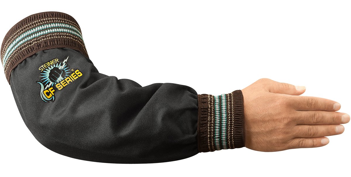 Steiner 1364-18WW CF-Series Sleeves, Black Woven Carbonized Fiber Wide Elastic, 18-Inch