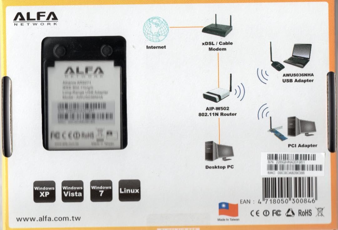 Amazon.co.jp: 未開封 ALFA AWUS036NHA by Kali Linux