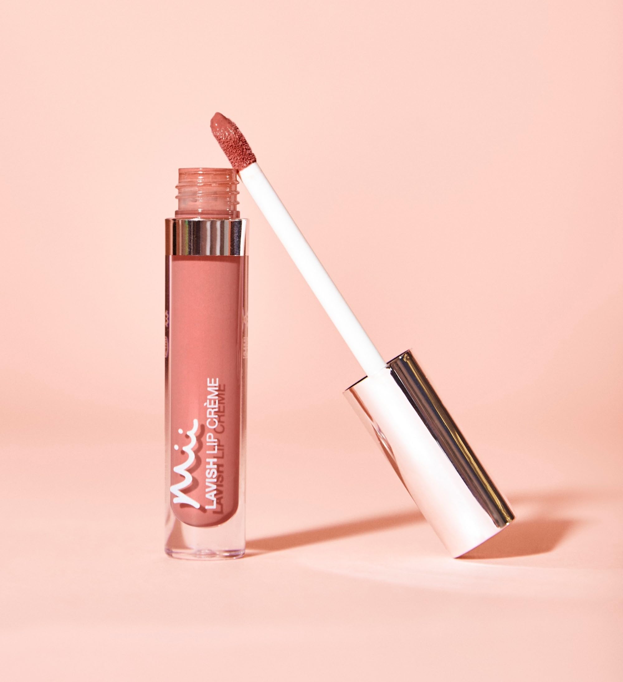 Mii Cosmetics Lavish Lip Crème Lip Gloss - Full-Coverage Colour, Non-Sticky Shine, Moisturising & Hydrating - Illicit - Image 4
