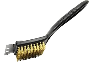 Chef Craft 9-Inch Short BBQ Grill Brush for Efficient Grill Cleaning