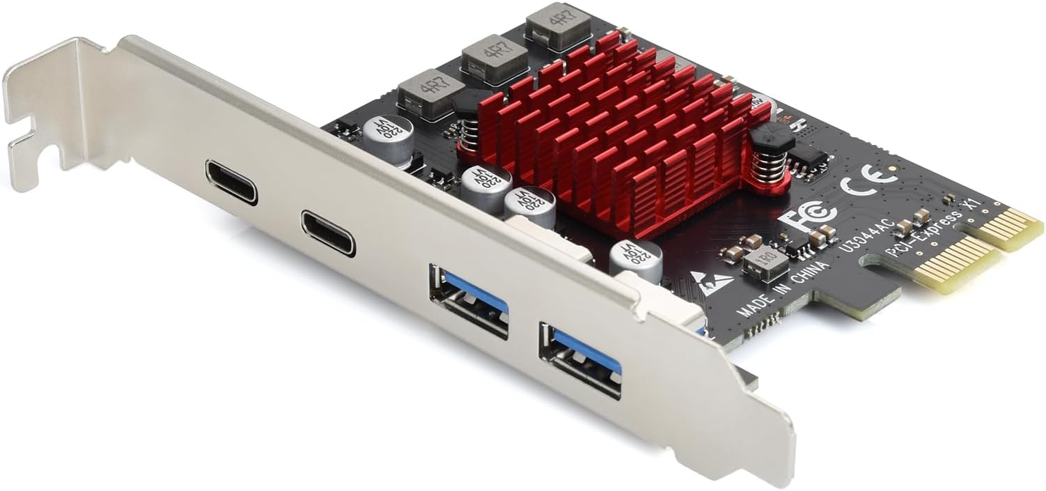 Amazon.co.jp: 【スモールラボ】PCIE USB3.0増設カード USB3.0ポート×4 4箇所 ペリフェラル電源 (4ポート ...