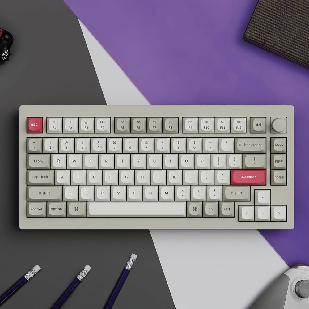 【美品】Keychron V1 Max レトロカラー（US配列・バナナ軸） Amazon | 【国内正規品】Keychron V1 Max レトロカラー QMK