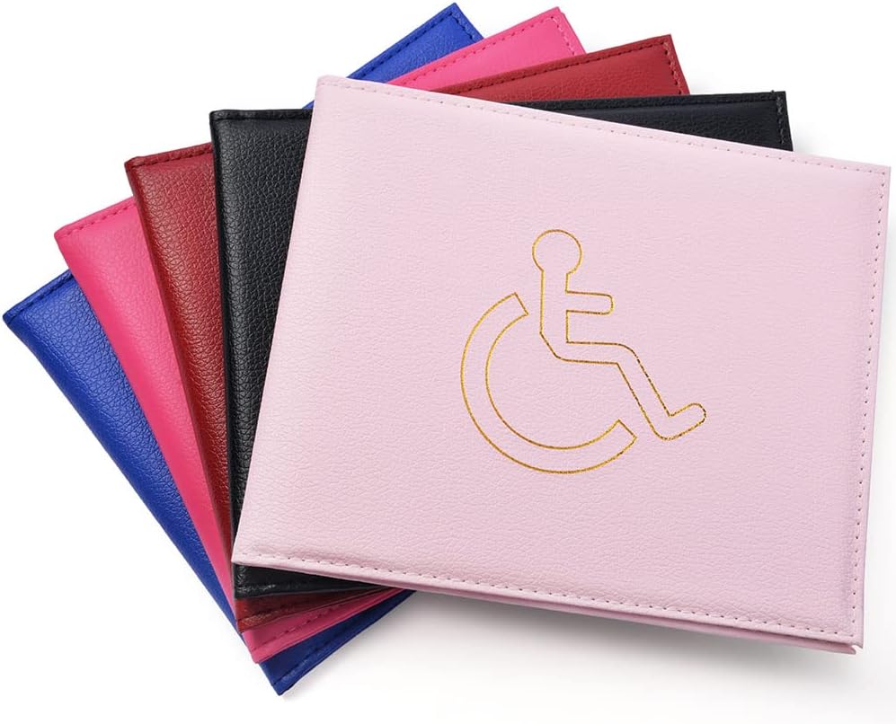 Vicloon Disabled Badge and Timer Holder, PU Leather Disabled Badge
