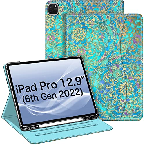 Coque iPad Pro 12.9 Pouces 2022 2021 Étui Protection Housse Jade