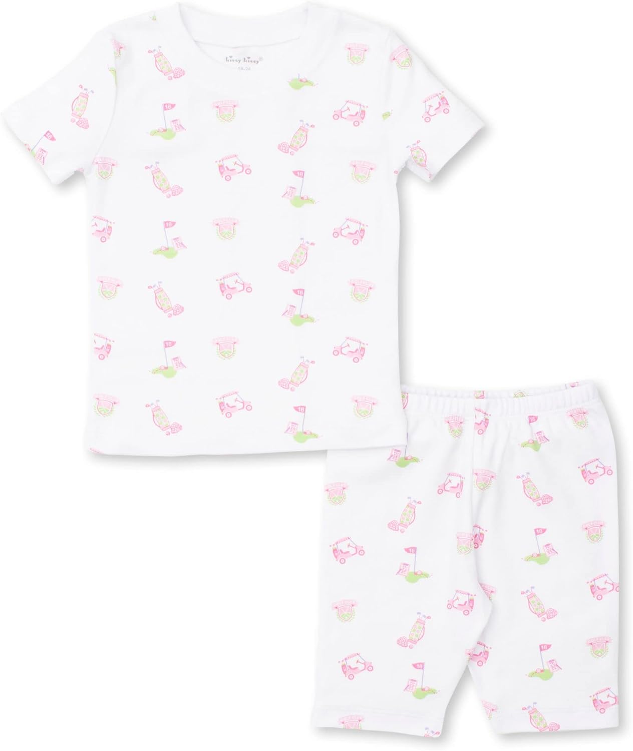 Kissy Kissy Baby-Girls Infant 18 Holes Print Short Pajamas Set