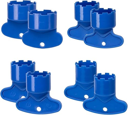 NIIIYTYB Juego de 8 llaves de extracción de llave aireadora, herramienta universal para grifo de fregadero de cabeza de fregadero, llaves aireadoras