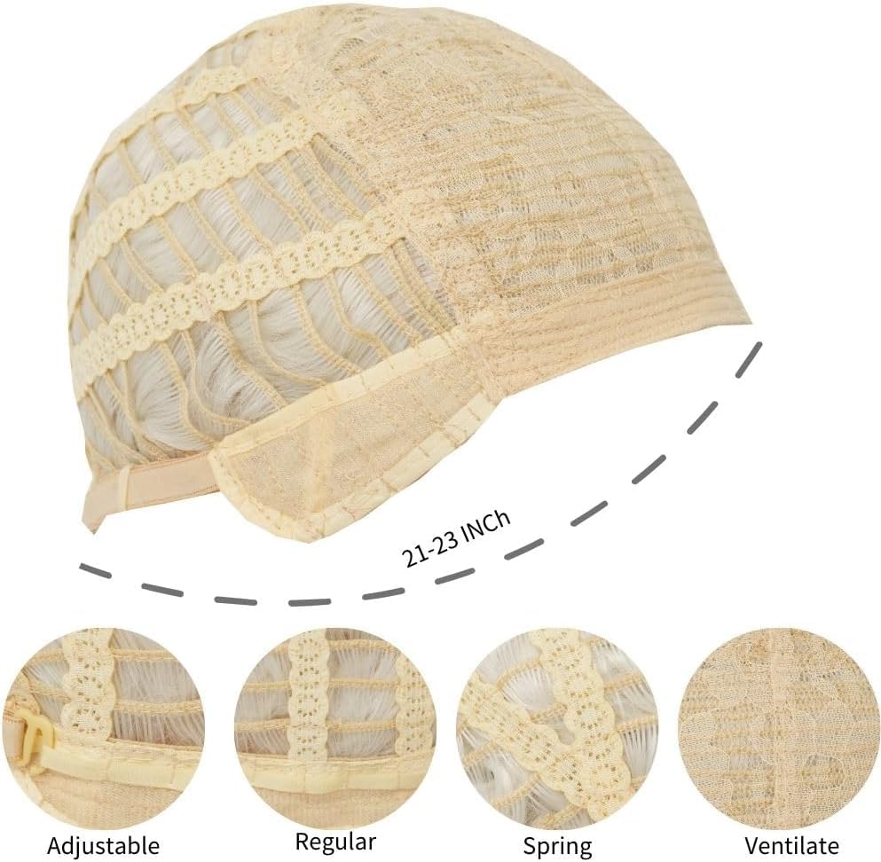 Blonde Finger Wave Wig for Women 1920s Short Curly Synthetic Heat Resistant Vintage Cosplay Costume Hair Wigs - Image 6