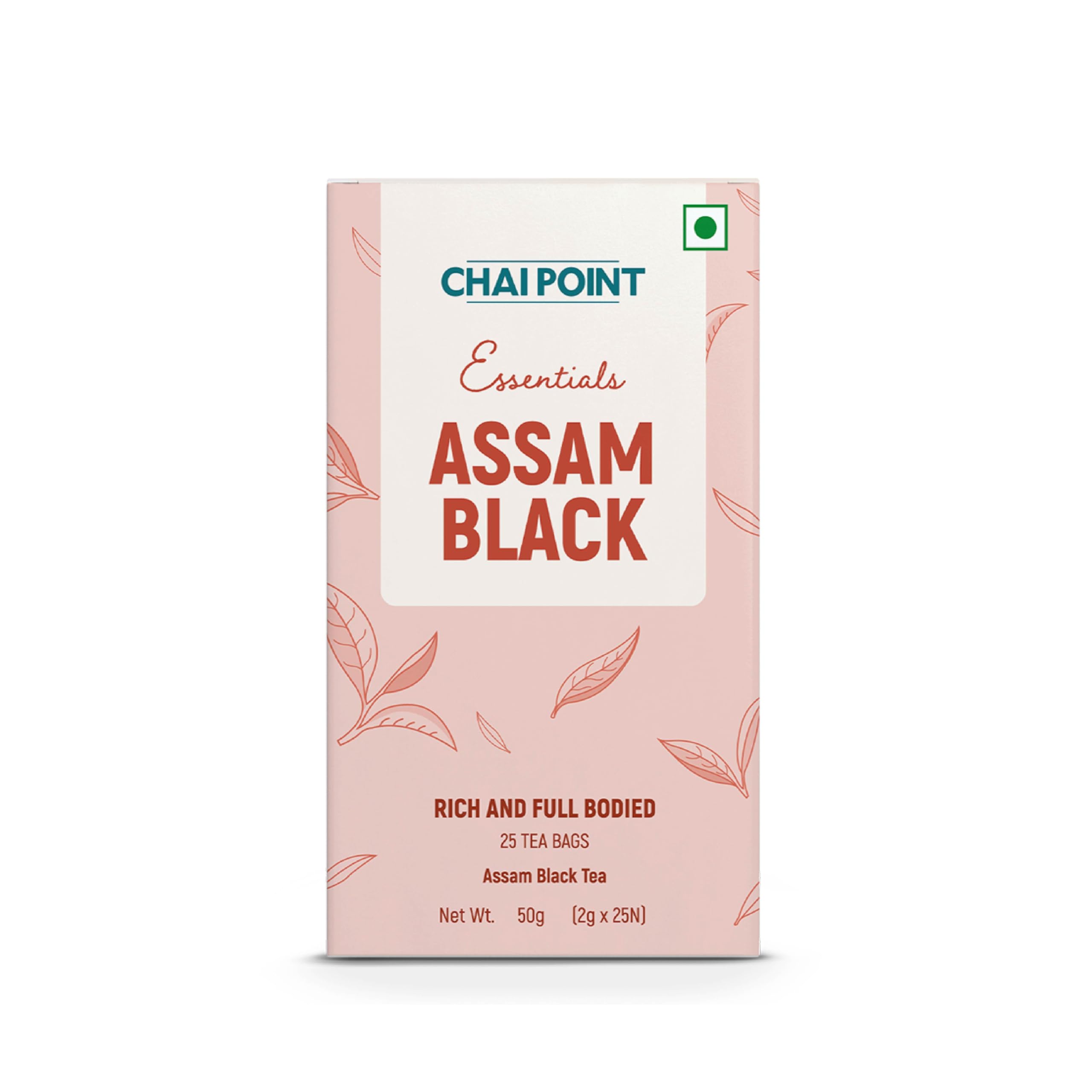 Chai Point Black Tea – 50 Tea Bags (Pack of 2) | Strong & Flavorful Assam Chai | 100% Natural Black Tea Bags