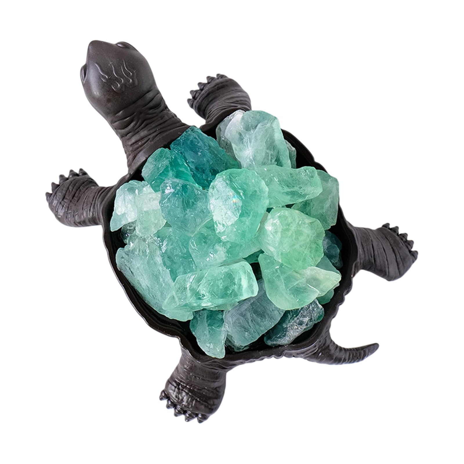 Vdaxvme Crystal Turtles Statue Ornament Tortoise Sculpture for Meditations Space and Positive Energy Desktop Shelf Decoration Sea Turtles Sculpture