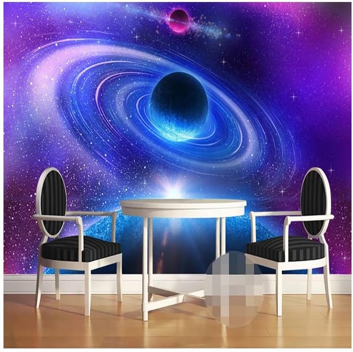 Custom 3D Mural Wall Paper for Living Room Bedroom Modern Space Moon Universe Wallpaper Decorative Wall Murals