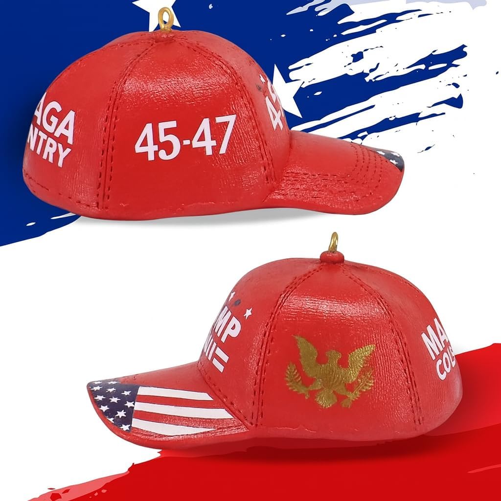 Kurt Adler 3.6" Save America President Trump Christmas Ornament - Image 2