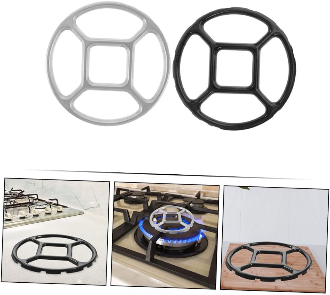 ABOOFAN 2pcs Non-slip Wok Ring for Gas Stove Stove Wok Bracket Pot Rack Accessory