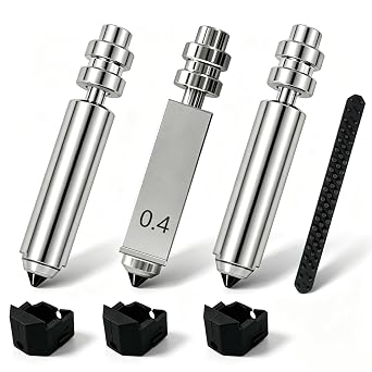 3PK 0.4mm Kobra X Nozzle Hardened Steel Nozzles for Anycubic Kobra 4 Parts