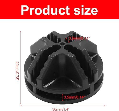 Miniatura 2 de 20 piezas de conectores de cubo de alambre, conector de organizador de cubo de rejilla de plástico para organizador de almacenamiento modular de