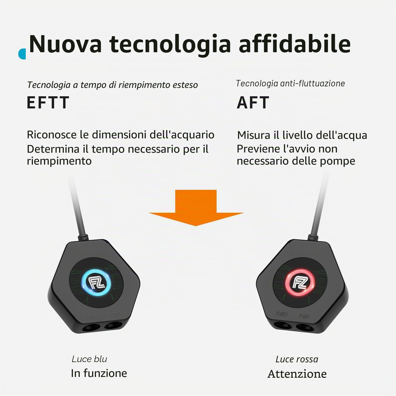 Fzone ATO aggiornato Sistema di Riempimento Automatico da 0,7 pollici per Acquario Marino e d'Acqua Dolce con Controllore Aggiornato Sistema Auto Top Off