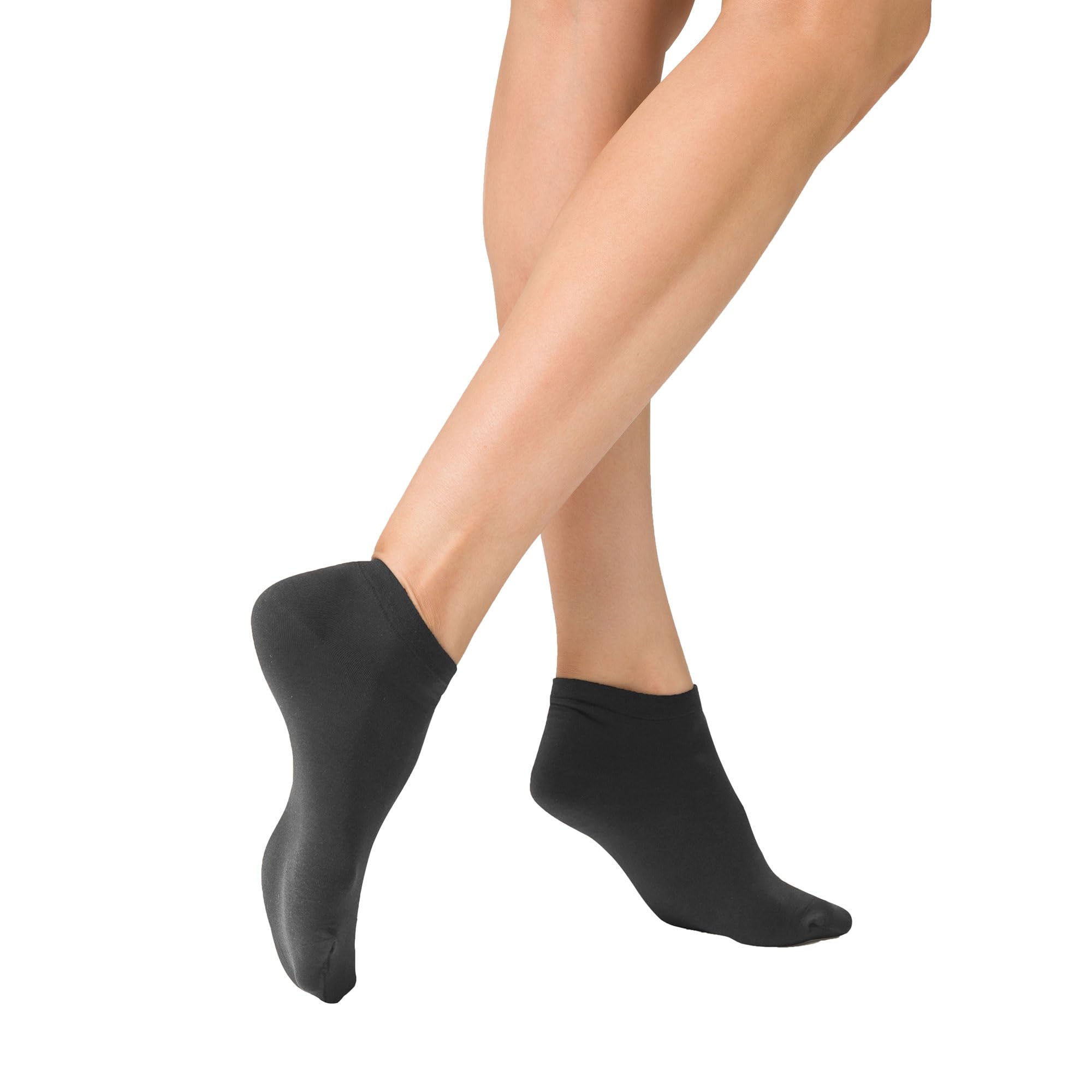 KUNERT Sensual Cotton druckfreier Bund sneaker socks, Antracite,