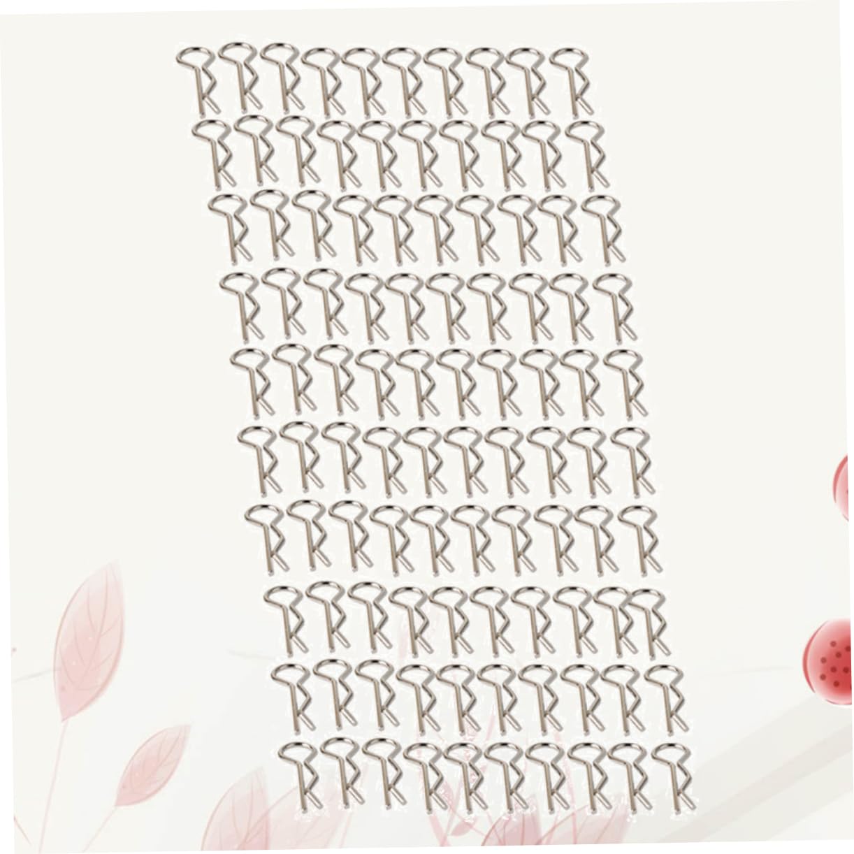 OSALADI 100pcs r Shape Rc Model Body Shell Clip for Toys Stainless Steel Lasting 1:10 Scale