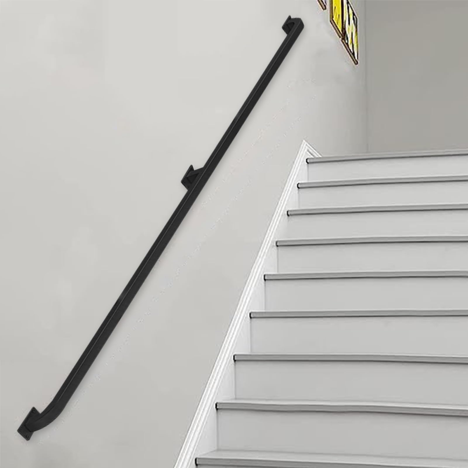 Rampe d'escalier anti-chute avec support mural barre d'appui de sécurité pour maison