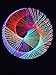 Produktbild PSYWORK Schwarzlicht 2D StringArt | Fadendeko | Spirale | Neon Multivitamin | 50 cm | UV aktiv | Fadenkunst Neon Wohndeko Dekoration Partydeko PSY Goa handgefertigt String Art Holz