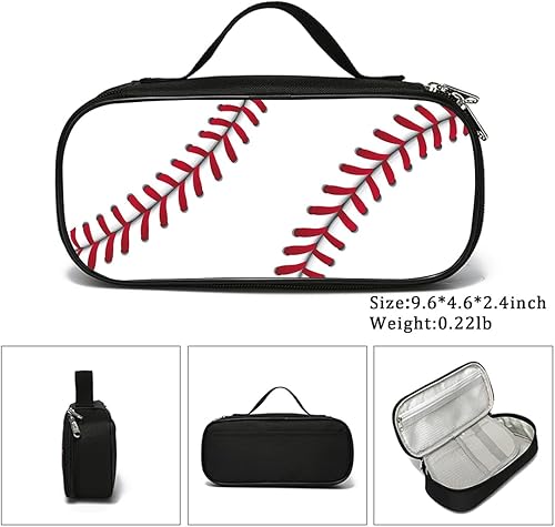 Miniatura 5 de Rovozar Bolsa de pluma de béisbol de gran capacidad con bolsa de cremallera para mujeres y hombres