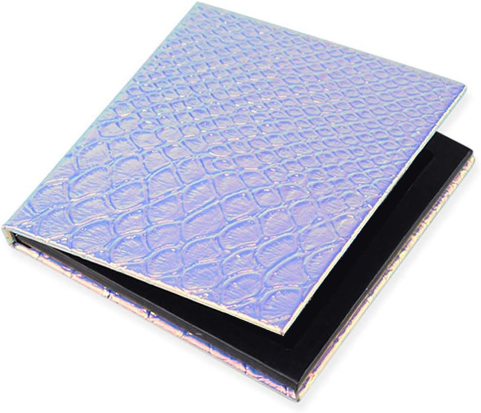 Empty Eyeshadow Makeup Box Magnetic Cosmetics Palette Fish Scale DIY Storage Tray Box Holder (Small)