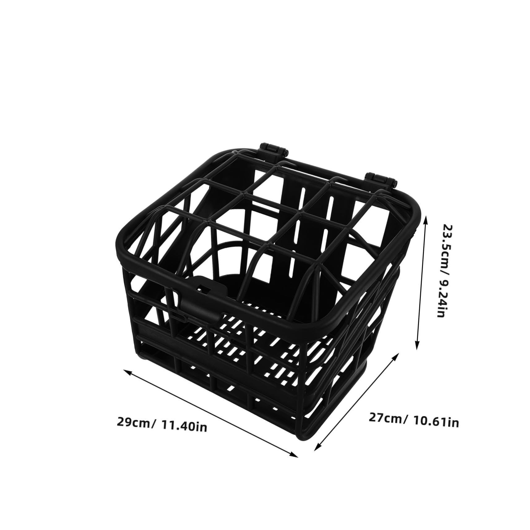 Mipcase Cesta para Bicicleta Infantil Plástica con Tapa Ligera y Estable Accesorio Delantero Desmontable para Bicis Plegables y Eléctricas para Compras y Paseos al Aire