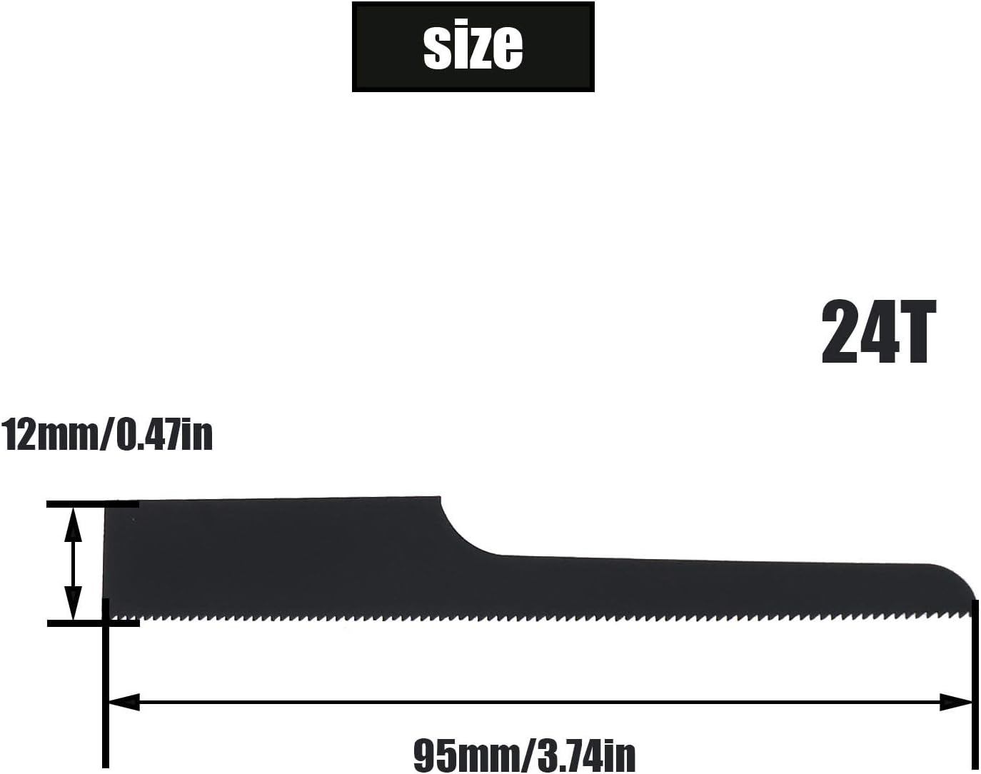SING F LTD 10x Air Body Saw Blades 24T 95mm Black Replacement High Bi-Metal Central Air Body Saw Blades Spare Cutting Tool For A Variety Of Materials Cutting