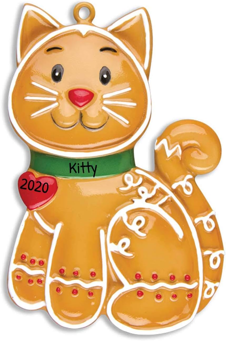 Personalized Pet Ornaments 2024 Custom Cat Ornament 2024 Christmas Gingerbread
