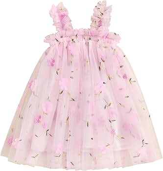 Amazon.com: Little Girl Cami Mesh Tulle Dress Infant