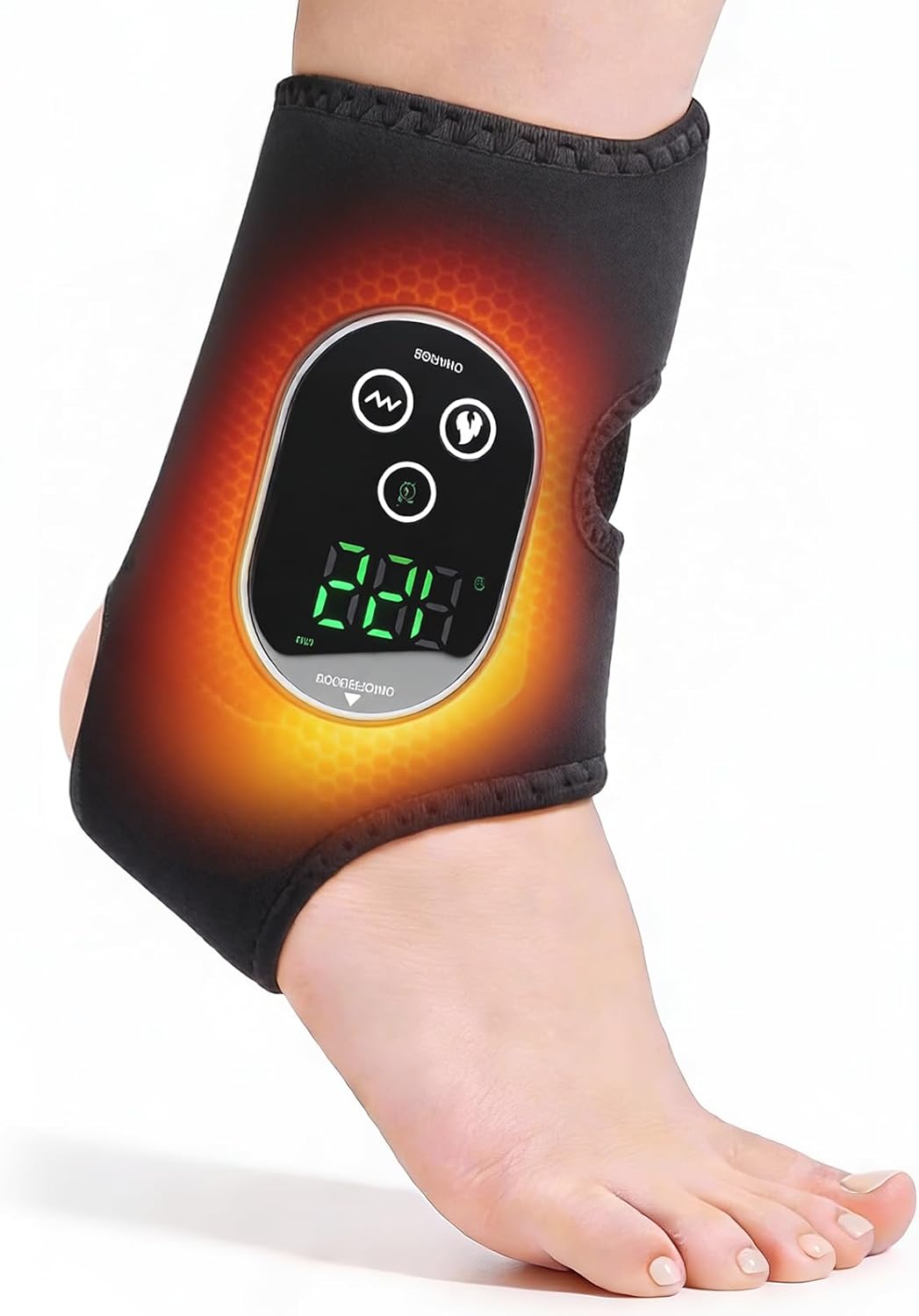 Cordless Heated Foot Massager with Vibration for Multi-Point Relief, 6 Heat & 3 Vibration Modes, Rechargeable Heating Pad for Feet, Ankles, Calves - Versatile for Home, Office & Travel