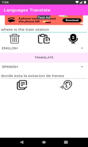 LANGUAGES TRANSLATE Text and Voice