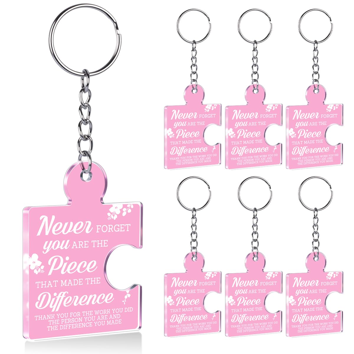 Team Appreciation Gifts Bulk Thank You Keychains for Coworkers