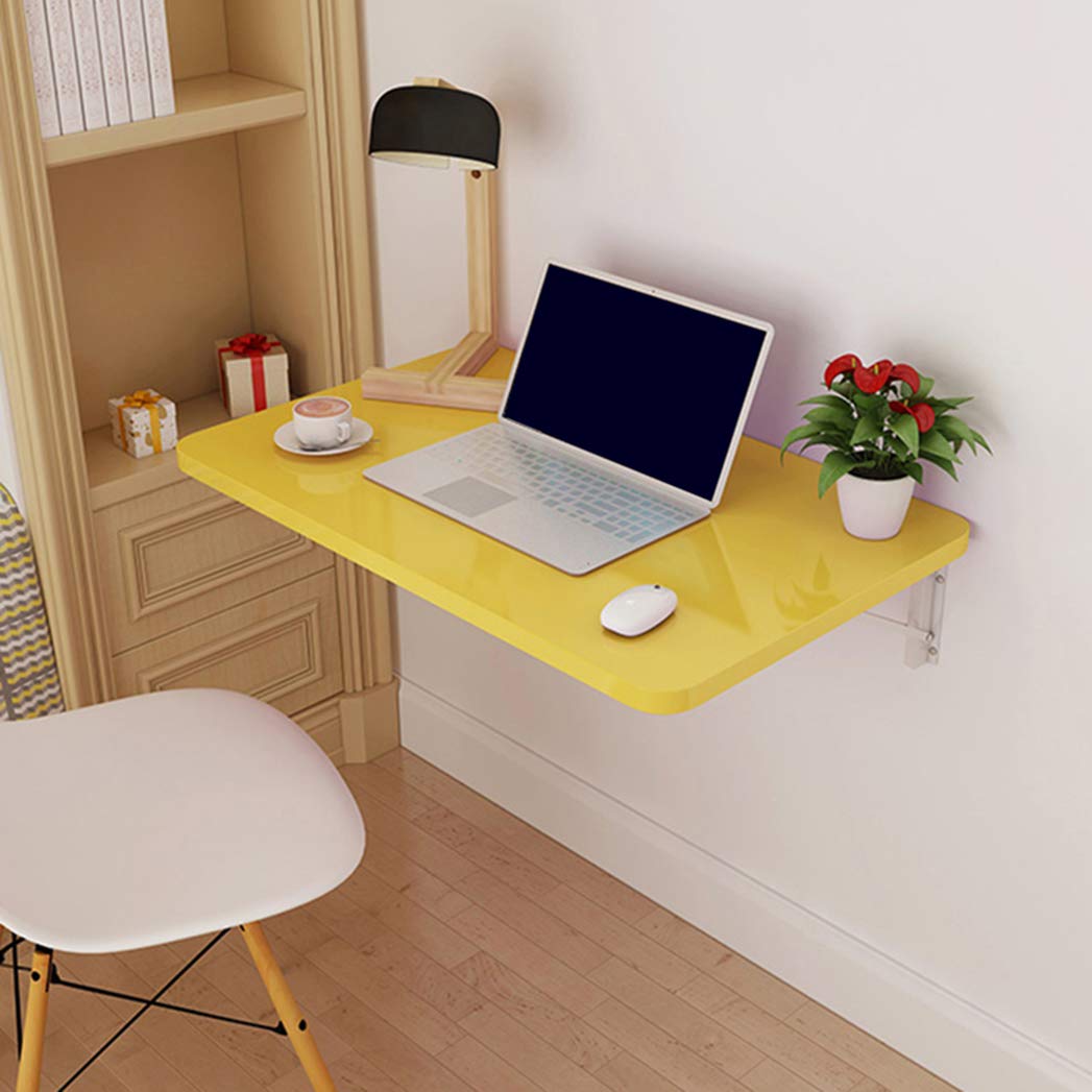 Tavolo Pieghevole da Parete in Truciolare,Elegant Supporti Pieghevole Multifunzione Salvaspazio Muro per Garage/Cucina Piccolo Lavoro Ribaltabile a Parete Pranzo, Tavolino
