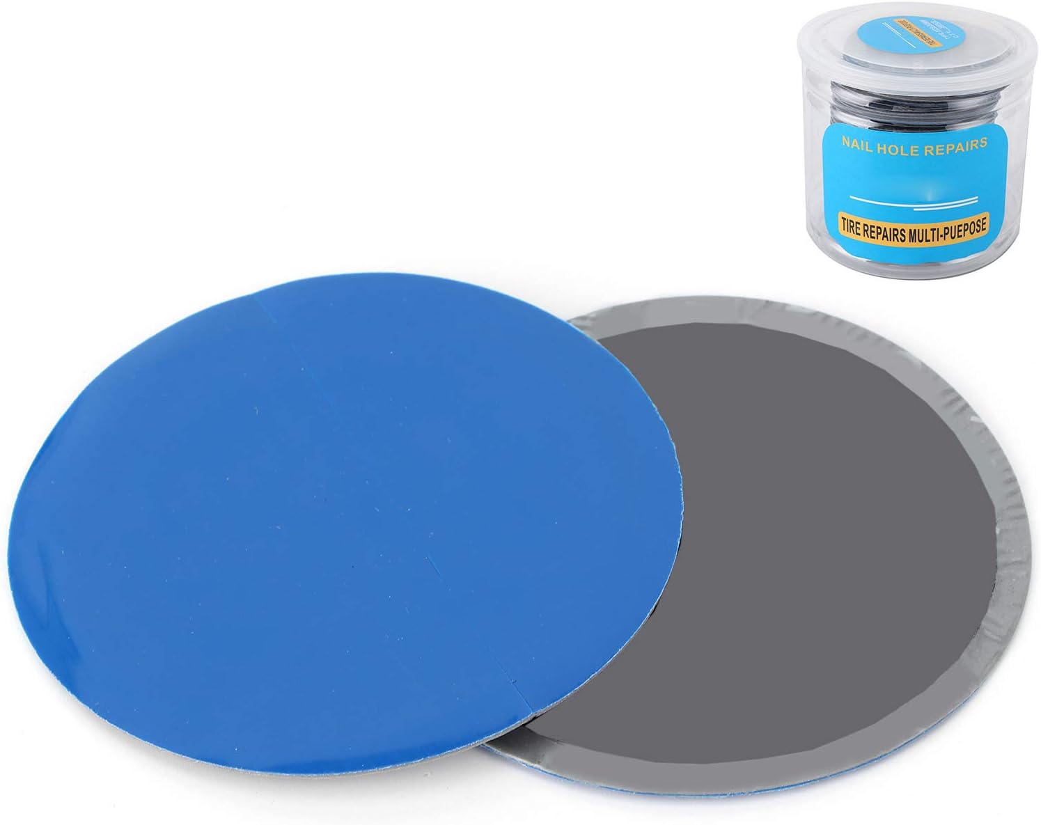 Universal Tire Repair Patch 36Pcs Natural Rubber 80mm Dia - Durable High Temperature Seal for Car & Motorcycle Tire Puncture Repair Kit